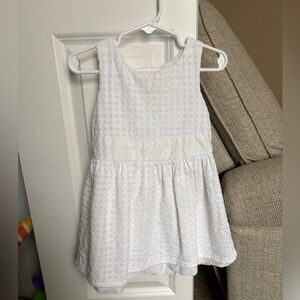 Cat & Jack Textured White Tank Top